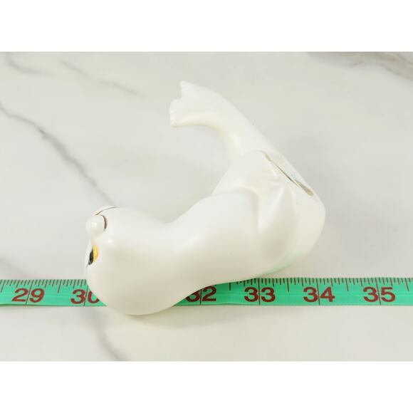 Baby Seal Sad Eyes Figurine 4" Ceramic 80s Home Decor Mexico by Oxford Vintage - Picture 16 of 16